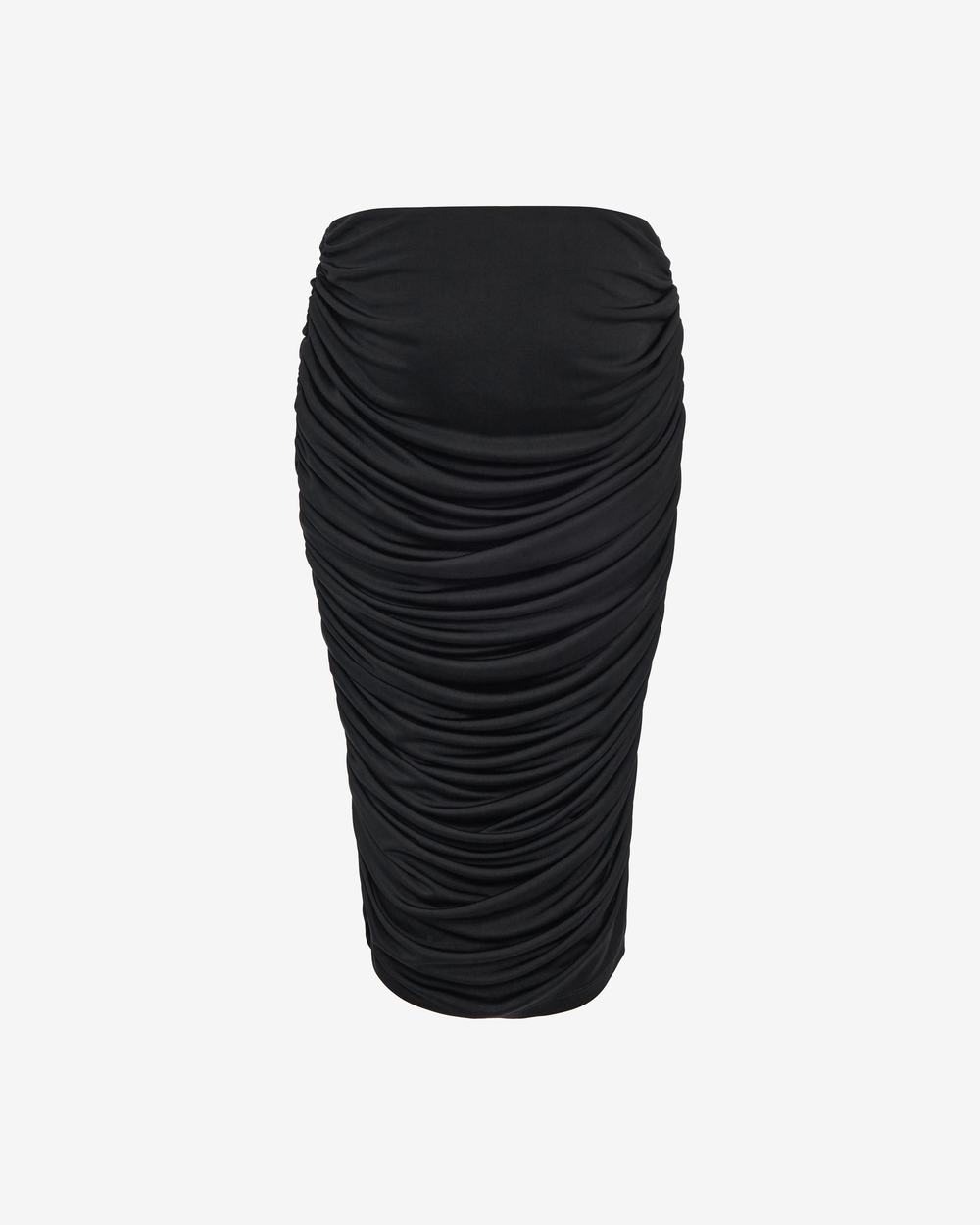 Юбка миди из трикотажа