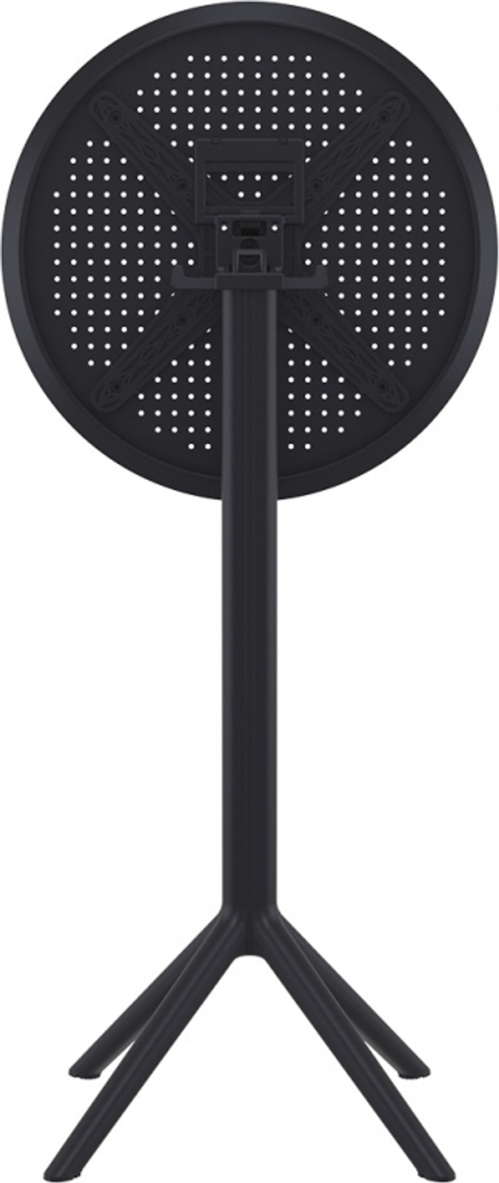 Стол пластиковый барный складной Siesta Contract Sky Folding Bar Table 60, черный