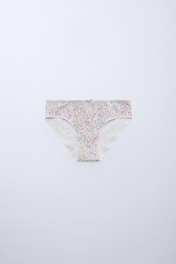 ZARA НАБОР ИЗ ШЕСТИ ТРУСОВ С ПРИНТОМ, РОЗОВЫЙ