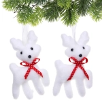 Подвеска «Милые зверята» (набор 2 шт), Белый