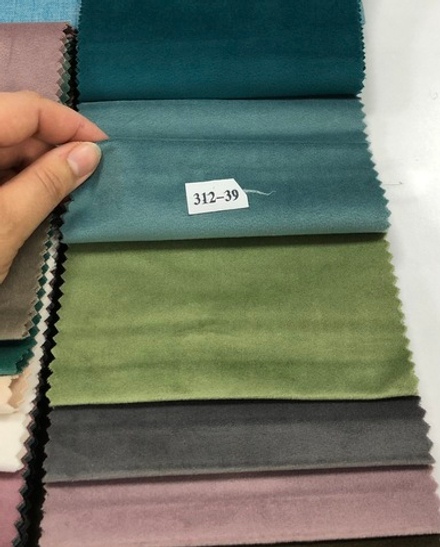 Шторы из однотонного бархата матового, цвет 39