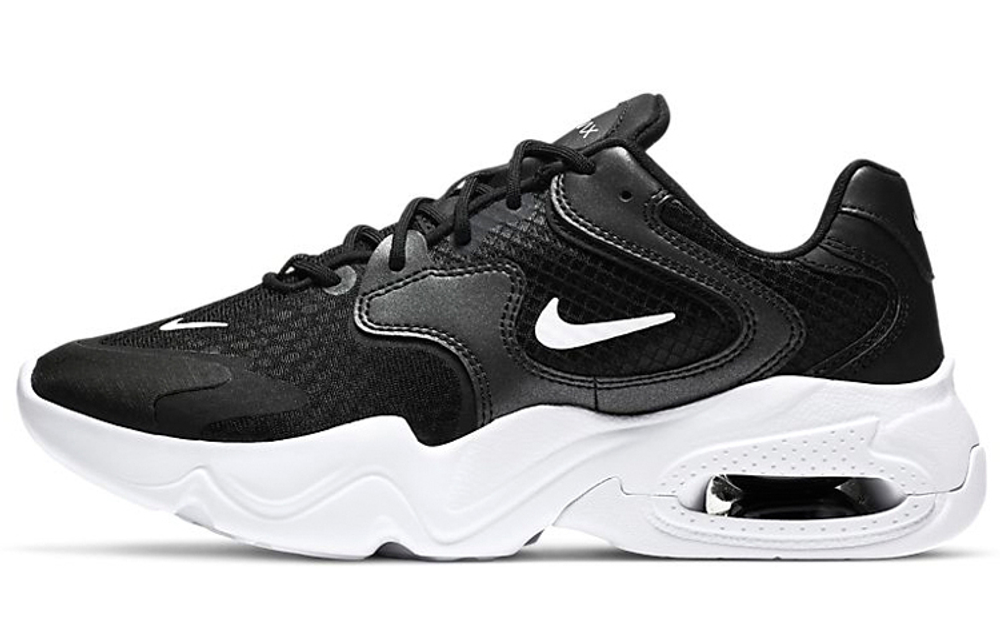 Nike Air Max 2X retro stitching sports shock absorption non-slip low-cut casual running shoes women's black