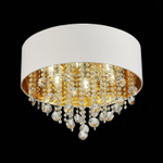 SL1350.502.06 Светильник потолочный ST-Luce Хром/Белый, Золотистый, Прозрачный E14 6*40W LACCHIA