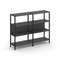 Shelf System Двухсекционный стеллаж трехярусный SN.STM-321 Антрацит/Металл Черный 1590*400*1246