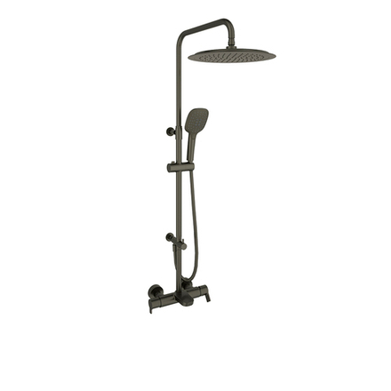 Душевая система с изливом и с регулировкой высоты BLAUTHERM 935612RPK300GR графит