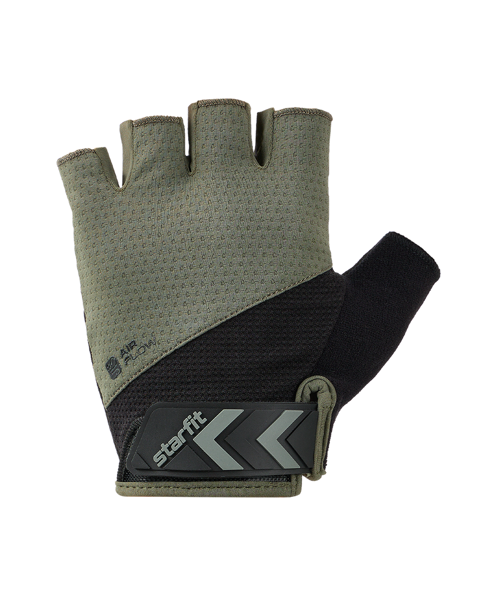 Перчатки для фитнеса WG-204, черный/хаки