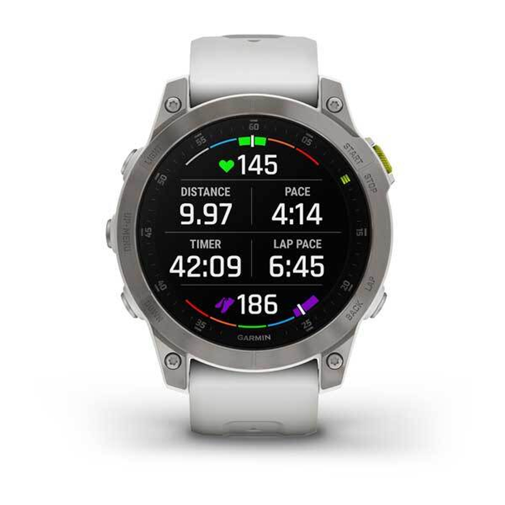 Смарт часы Garmin Epix (Gen 2) Sapphire титановый белый