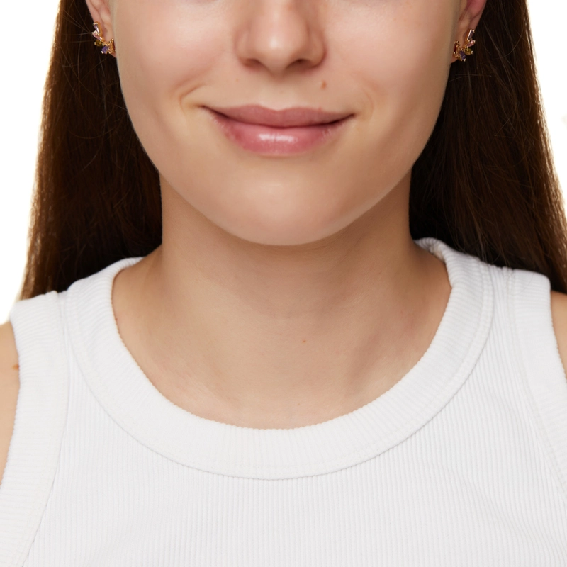 Серьги-пусеты Мульти Всплеск