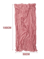 Дорожка для стола полупрозрачная полиэстер/хлопок 90х180см, розовый