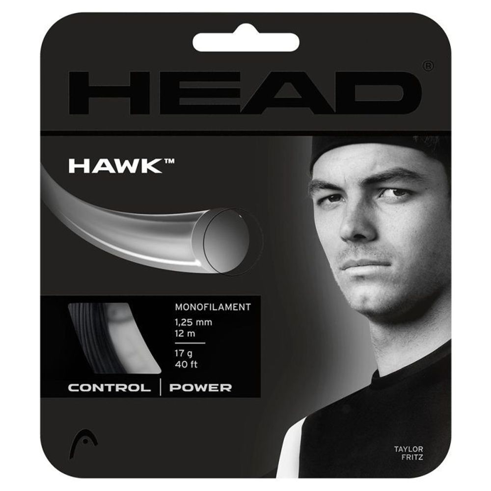 Теннисные струны Head HAWK (12 m) - black