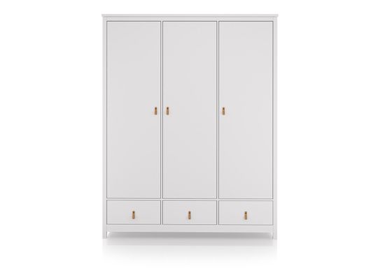 Шкаф Wood 3-х створчатый (белый)