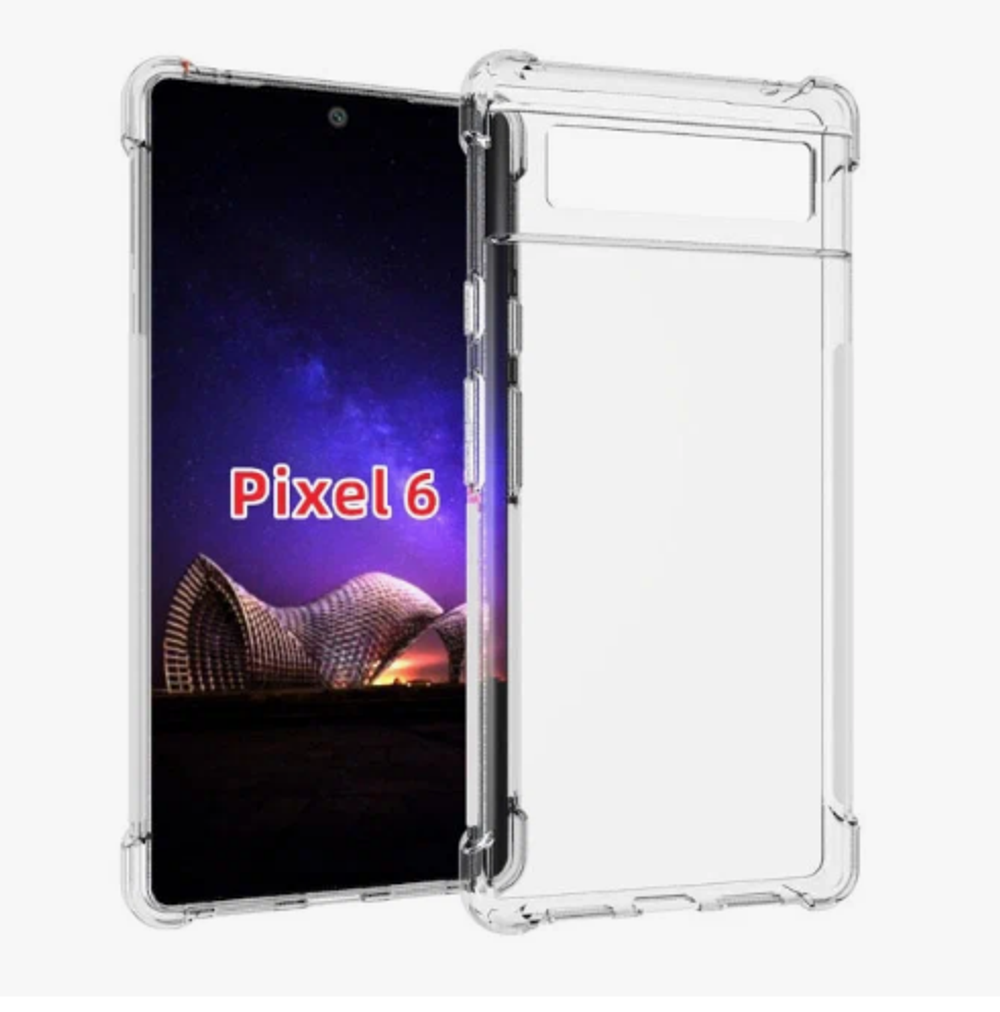 Чехол прозрачный с защитой углов на Google Pixel 6