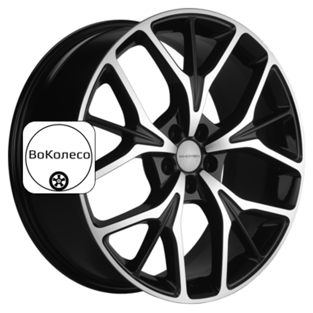 8x20/5x108 ET47 D60,1 KHW2012 (Chery Tiggo 8/8 Pro/Pro Max) Black-FP Khomen Wheels