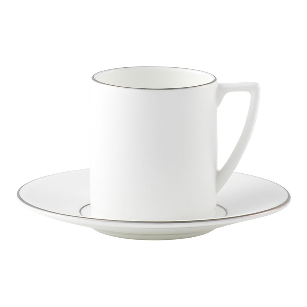 Wedgwood Чашка для эспрессо Jasper Conran Platinum 90 мл с блюдцем