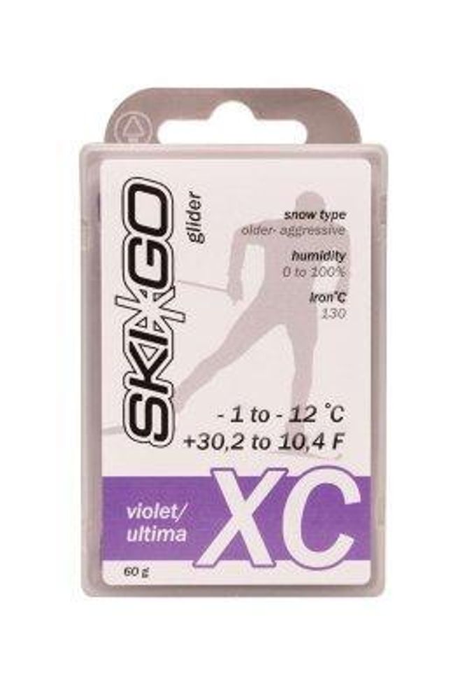 Парафин SKIGO XC, (-1-12 C), Violet 60 g (старый снег) арт. 64240