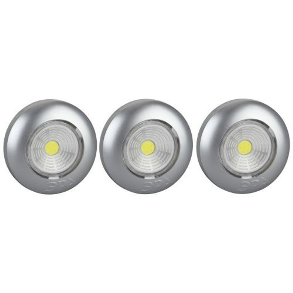 Фонарь SB-504 NEW пушлайт "Аврора" COB 3хAAA серебр. (уп.3шт) ЭРА Б0031043