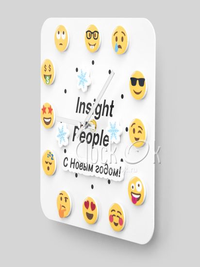 Настенные часы с магнитиками "Ins People 01"