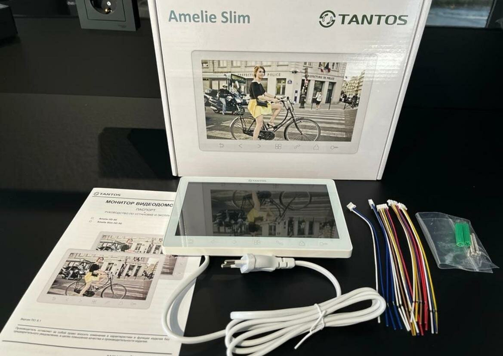 Монитор видеодомофона Amelie Slim (White) HD SE