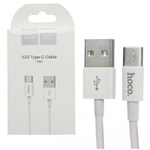 Кабель HOCO X23 Type-C-Type-C 3A 1м TPE White