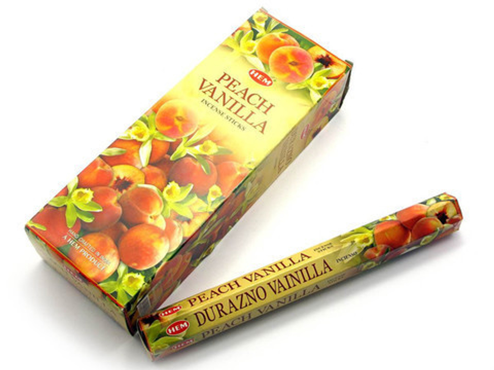 HEM Peach Vanilla шестигранник Благовоние Персик Ваниль