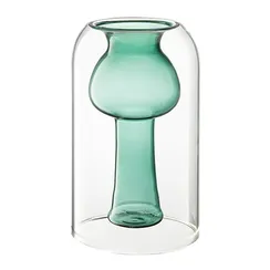 Ваза muse, 20 см, бирюзовая