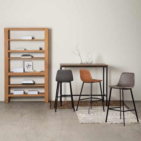 Стул барный Bergenson Bjorn Hugh серо-коричневый