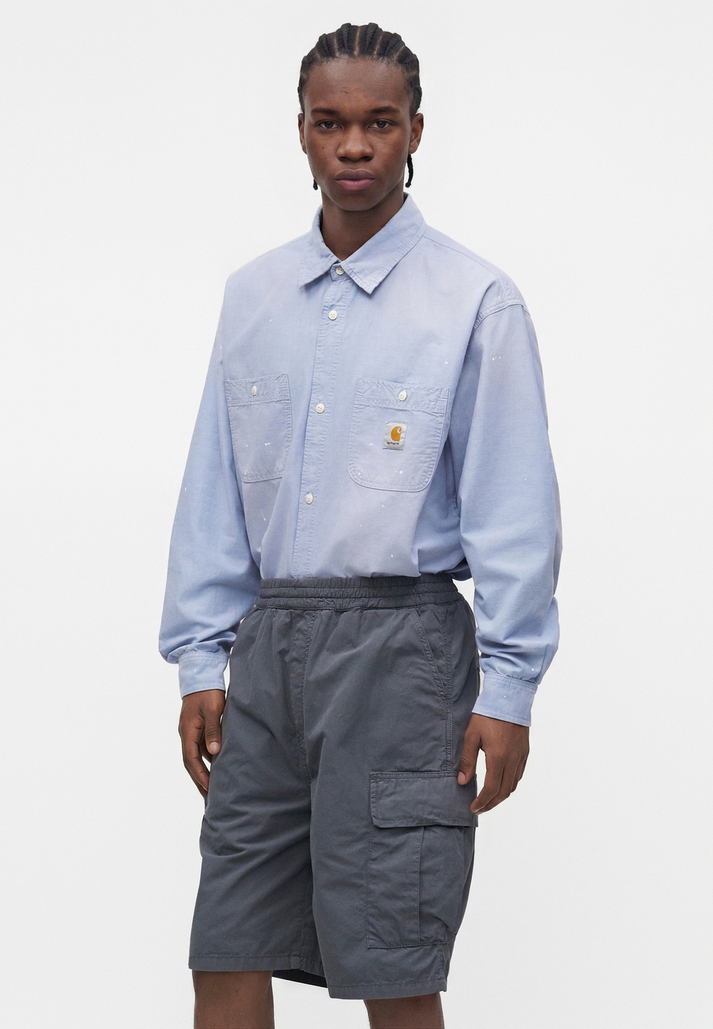Carhartt WIP MANDLER - Шорты - Серый