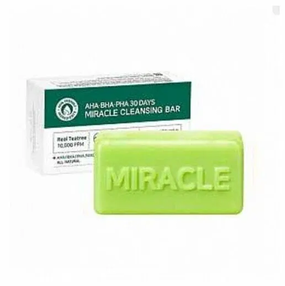 Some By Mi Мыло с кислотами для проблемной кожи - AHA-BHA-PHA 30 days miracle cleansing bar, 100г