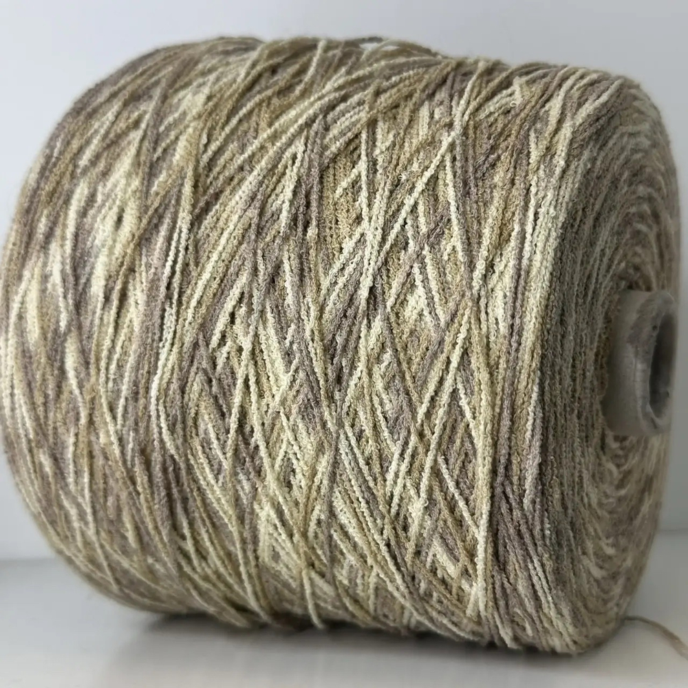 KEA - Eletta Filati; 80% хлопок, 20% п/а; 380м/100гр. col. 875, цвет: секции бежевый, коричневый; S715