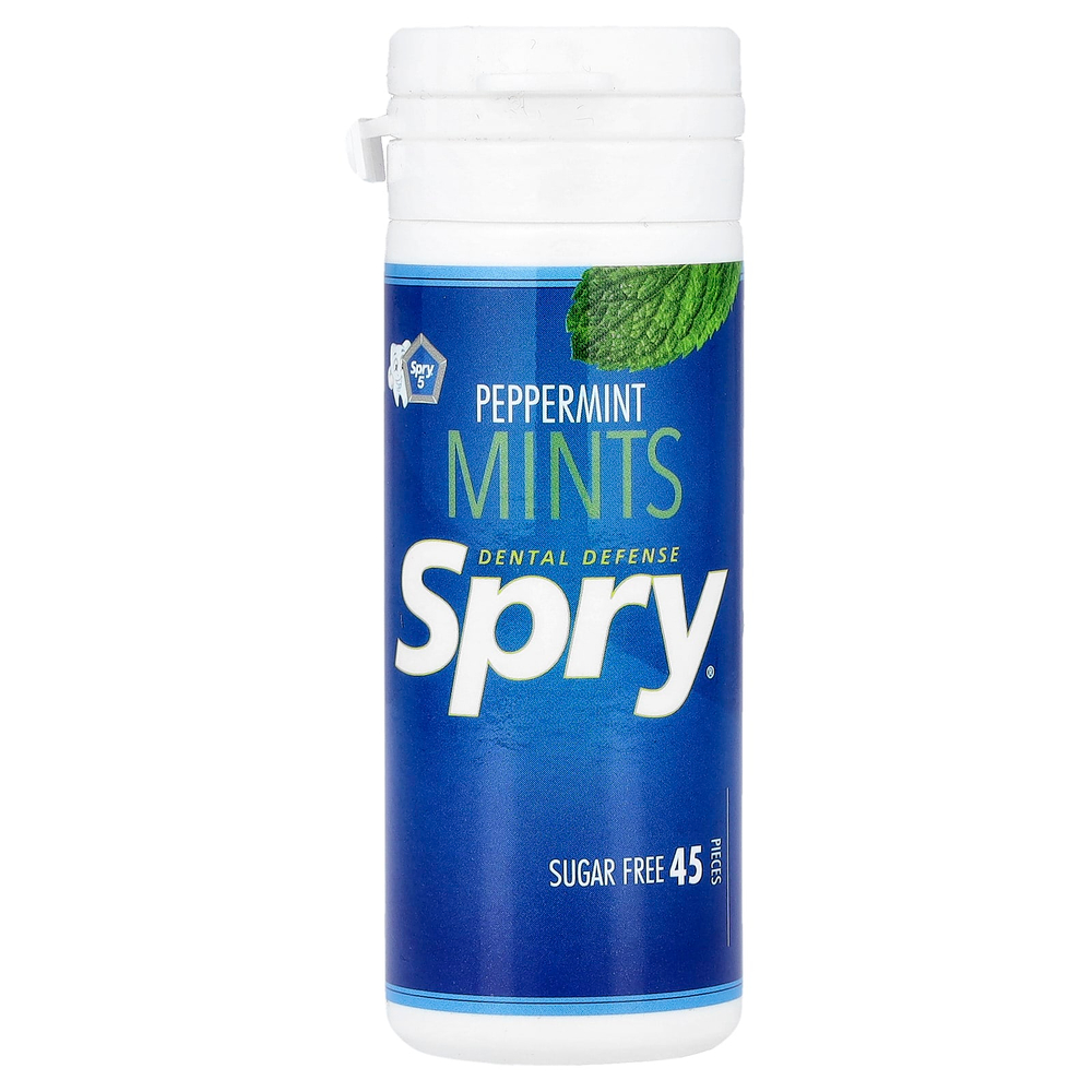 Xlear, Dental Defense Spry® Mint, перечная мята, 45 шт.