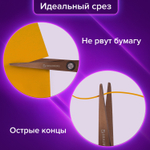Ножницы BRAUBERG "Heavy Duty" 165 мм суперпрочные титановое покрытие 2-х сторонняя заточка (4 штуки в упаковке)