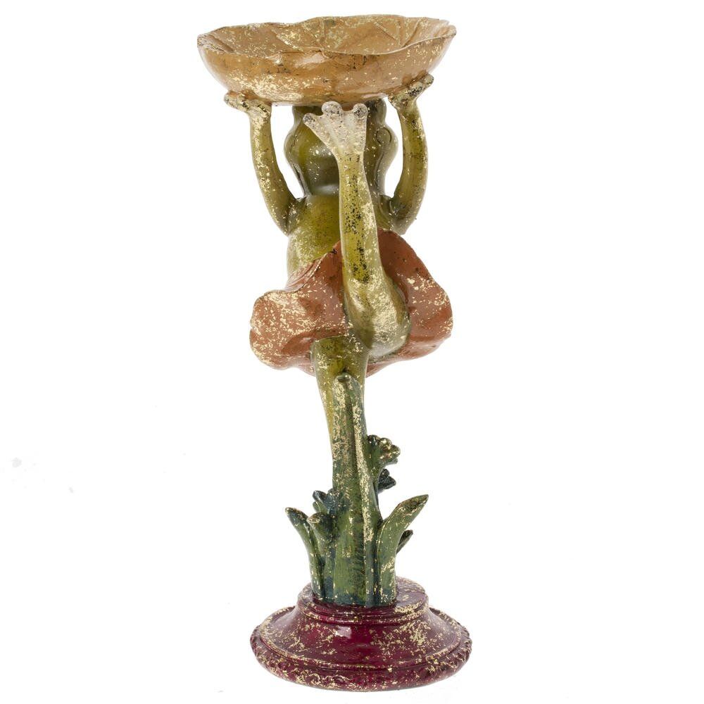 GAEM Фигурка декоративная "Лягушка" с подставкой д/мелочей, L12 W13,5 H25,5 см