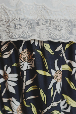 Топ из кружевного шитья "Морозные узоры"