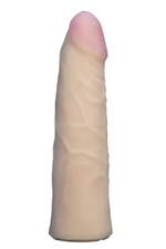 Телесная насадка Harness из неоскин - 17,5 см. (Цвет: телесный)