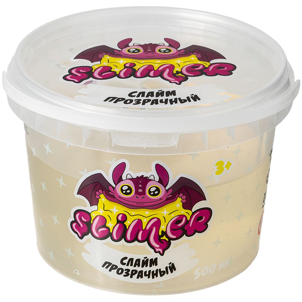 Слайм Slimer, базовый, прозрачный, 500мл