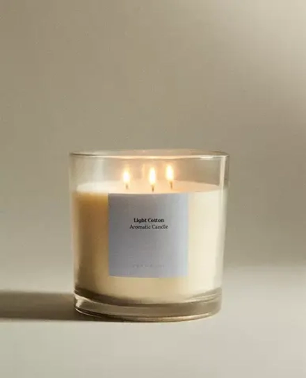 ZARA HOME АРОМАТИЧЕСКАЯ СВЕЧА LIGHT COTTON