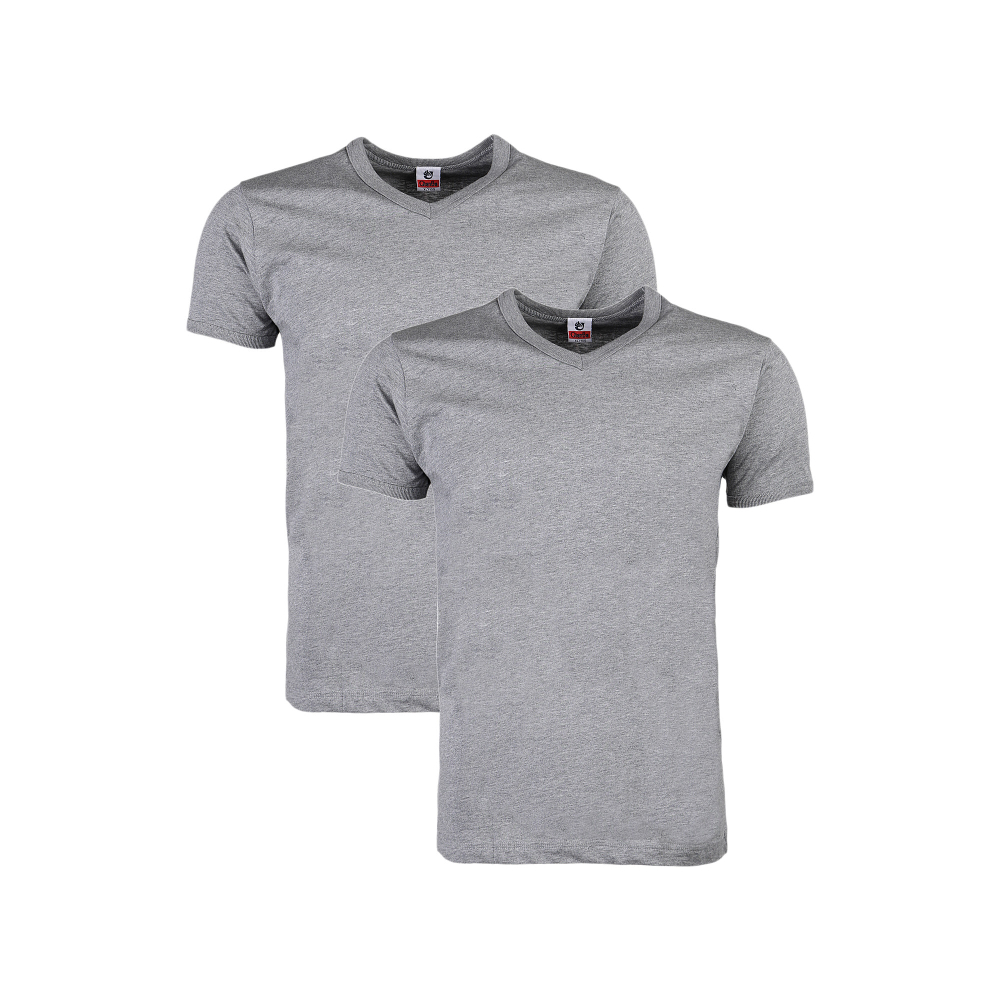 Футболка мужская с V- вырезом серая. Набор 2 штуки QianBA QB52470
