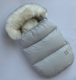 Конверт на выписку с комбинезоном "Winter", меховой (конверт,кокон, чепчик)