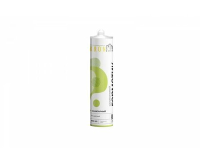 Герметик силиконовый санитарный KRONbuild прозрачный 280 мл