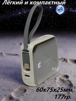 Повербанк (PowerBank) 10000mAh портативный с индикацией заряда PA-15