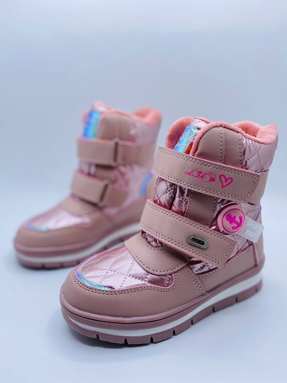 Ботинки для девочек розовые  Buba Boat