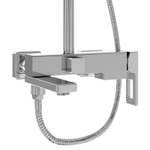 Душевая стойка Grossman Pragma 500.K35.03.100 с верхним душем,ручной лейкой и смесителем,хром глянцевый,1 место