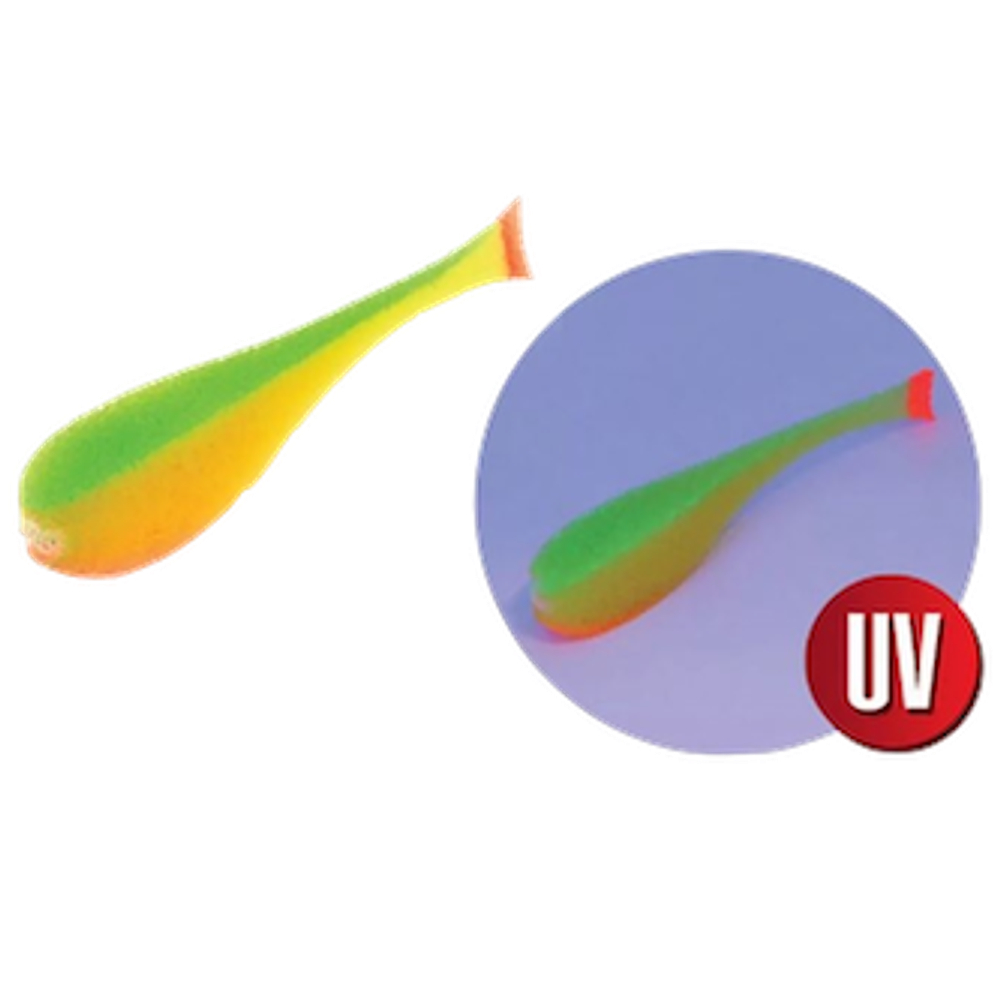 Рыбка поролоновая Яман Y-P095-21 95мм цвет 21UV  5шт На двойнике