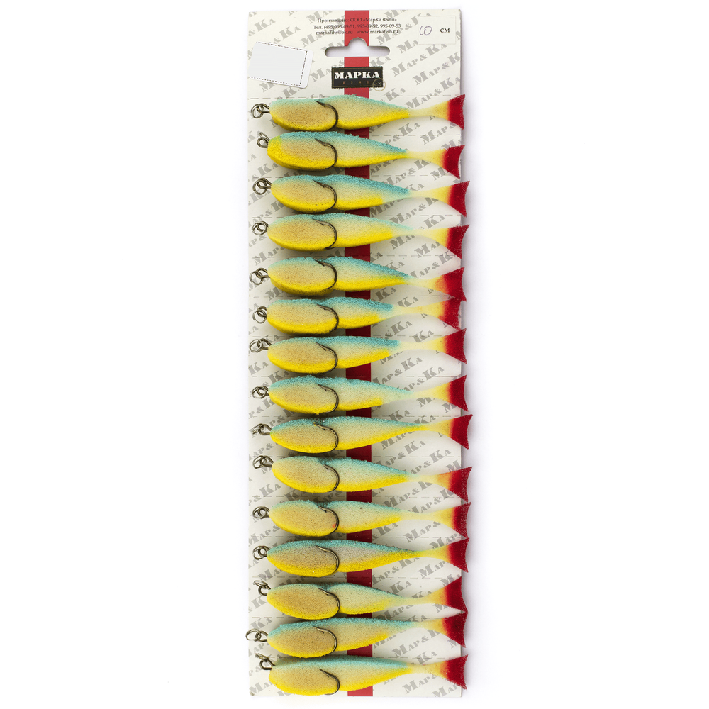 Поролоновая рыбка "Марка" мерцающая, 10см (15шт/уп)