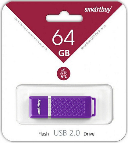 64GB USB2.0 Smartbuy Quartz series Violet