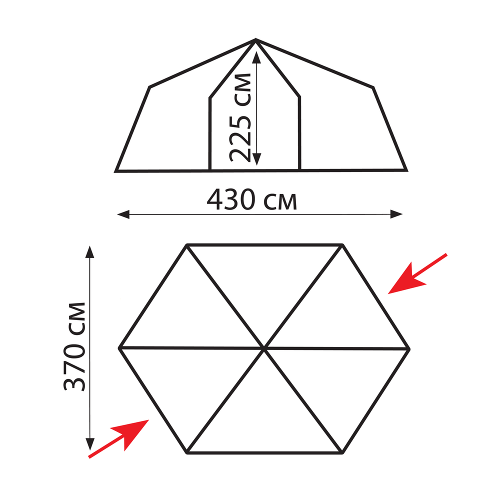 Tramp шатер Mosquito Lux (V2) (зеленый)