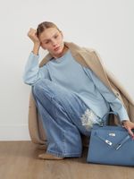 PERFECT JEANS С ЗАЩИПАМИ BLUE