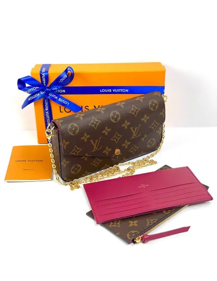 Клатч Louis Vuitton Felicie канва Monogram коричневый