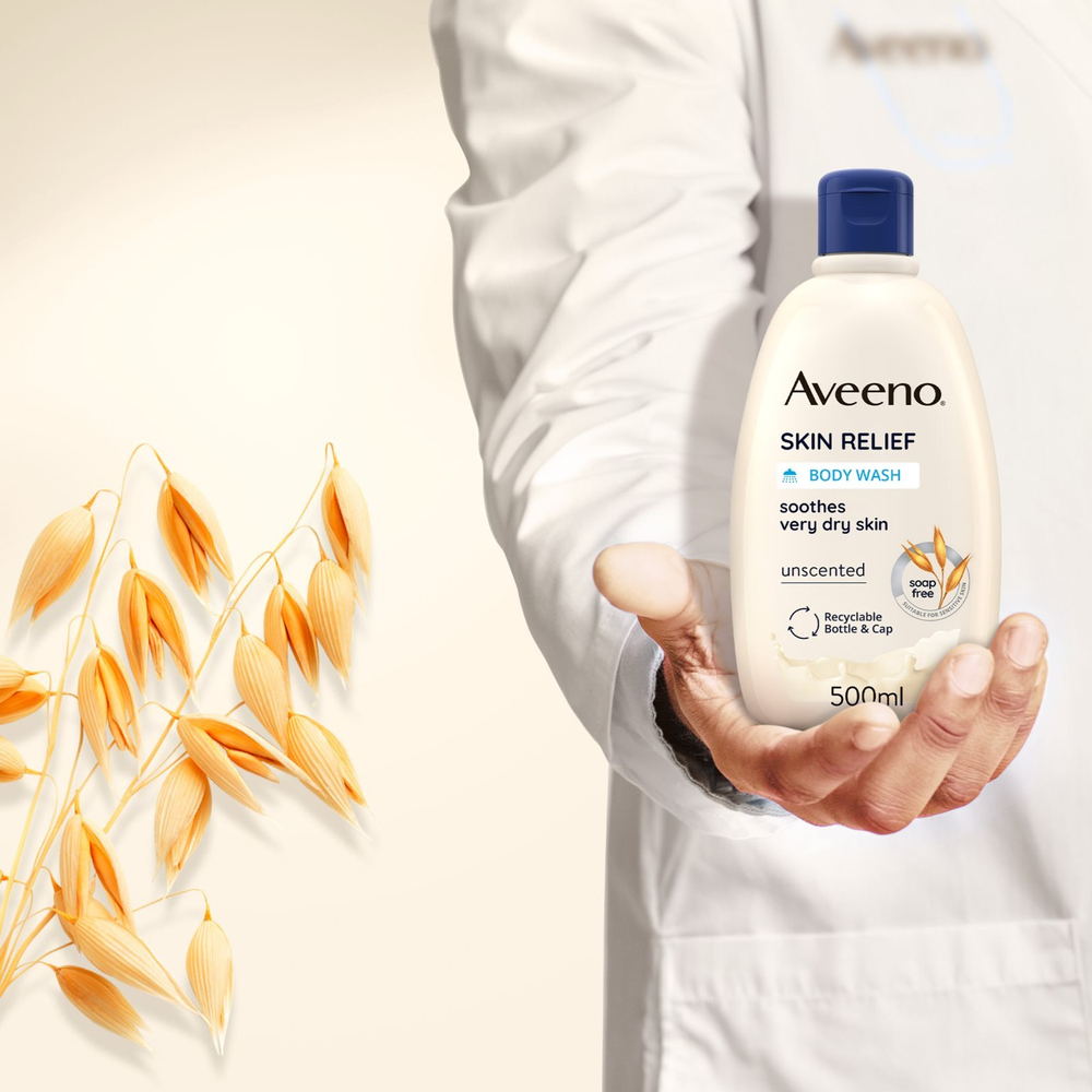 Aveeno Skin Relief Body wash - успокаивающий гель для душа /   500  ml  / GTIN 3574661491226