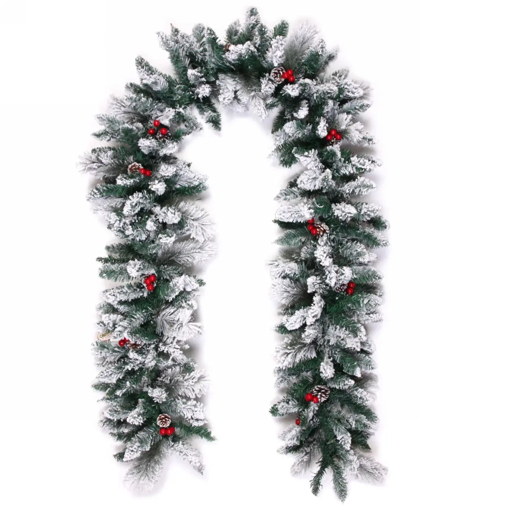 Гирлянда хвойная «Рождество» 2,7 м d=35 см, ПВХ, леска, шишки, ягоды (ST626B-270)